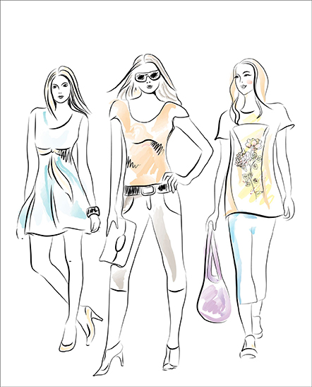 Home fashion sketches 1