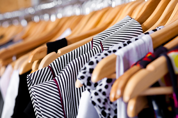 Home garments on rack 2